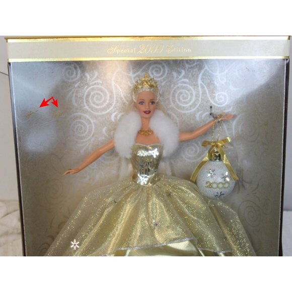 2000 Hallmark Special Edition Celebration Barbie Holiday Gold New Years 28269 - Picture 2 of 9